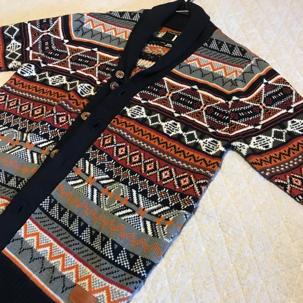 I Jeans By Buffalo Aztecs Cardigan - Size L